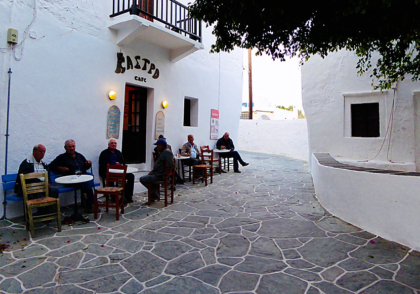 Kastro Kafe i Chora på Folegandros.