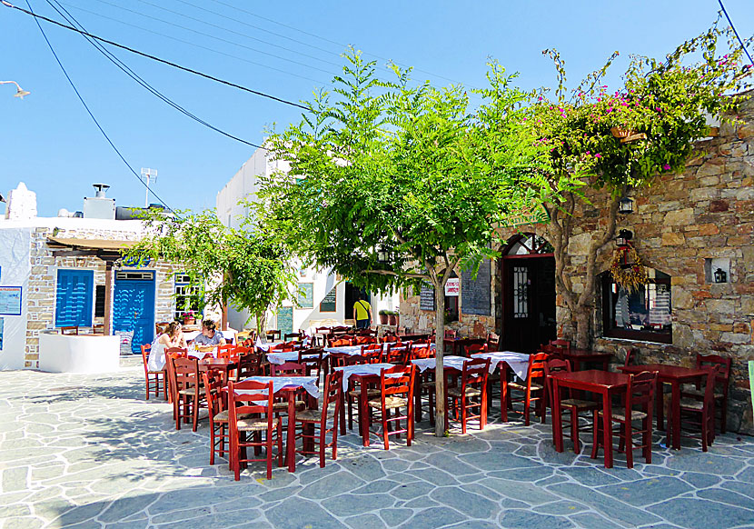 Restaurant To Asigrito i Chora på Folegandros. 