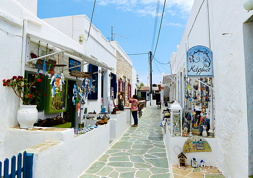 Affärerna i Chora på Folegandros passar dig som gillar att shoppa.