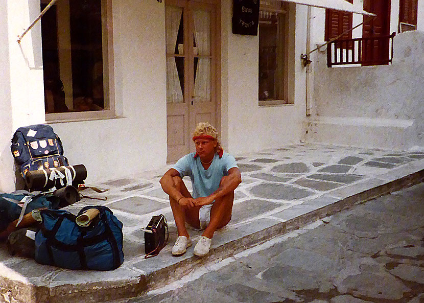 Öluffa till Ios, Paros, Santorini och Mykonos på 1980-talet. 