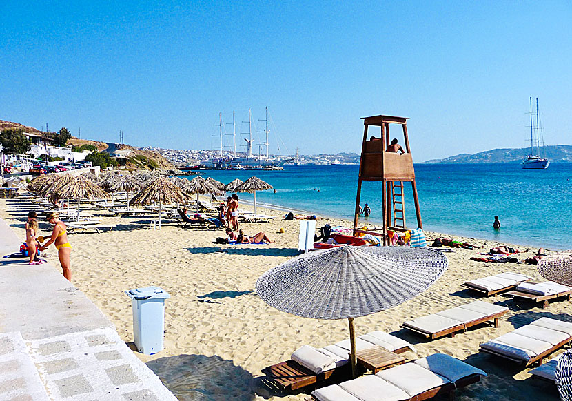 Missa inte Agios Stefanos beach när du reser till Chora på Mykonos.