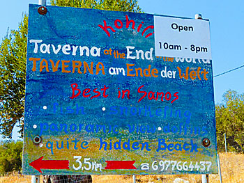 Taverna at the end of the world på Samos.