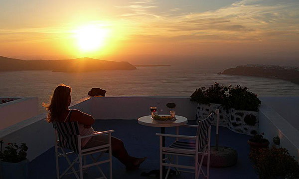 Bilder från Grekland. Santorini.