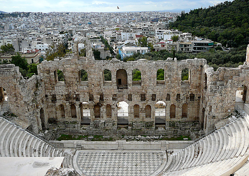 Odeon of Herodes Atticus i Aten.