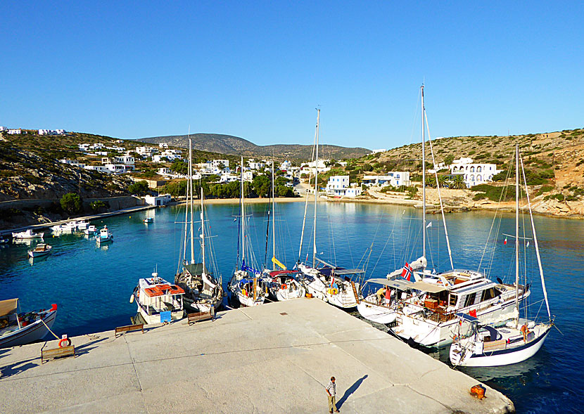 Hamnen i Agios Georgios på Iraklia.