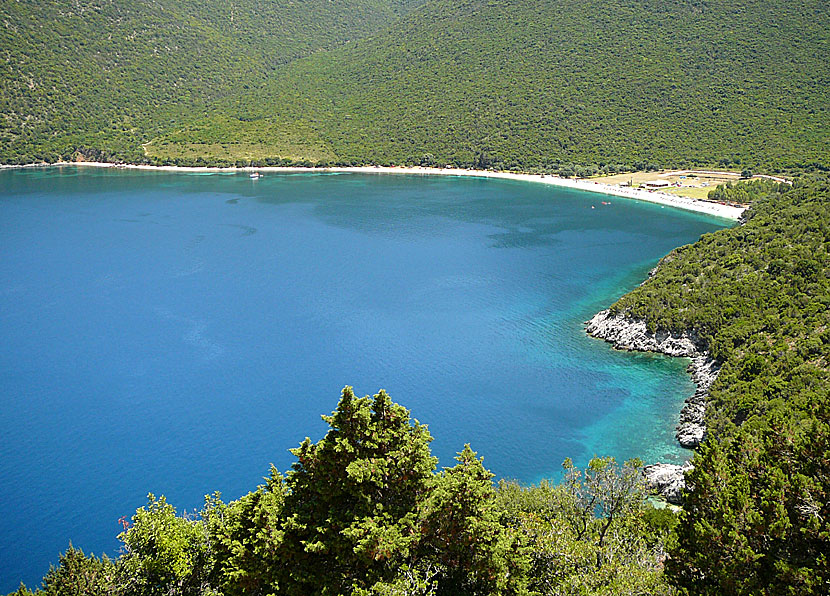 Antisamos beach på Kefalonia.