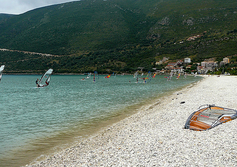 Vasiliki beach på Lefkas