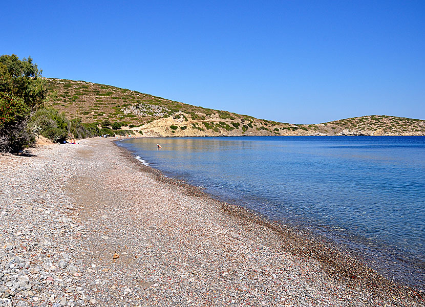 Plaka beach på Tilos.
