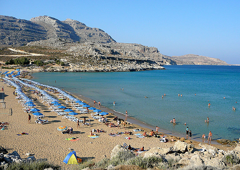 Agathi beach på Rhodos.