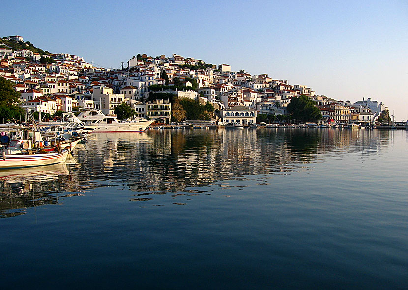 Skopelos stad på Skopelos.