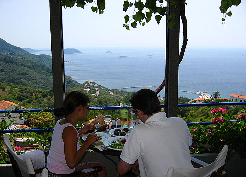 Taverna Agnanti i Glossa på Skopelos.