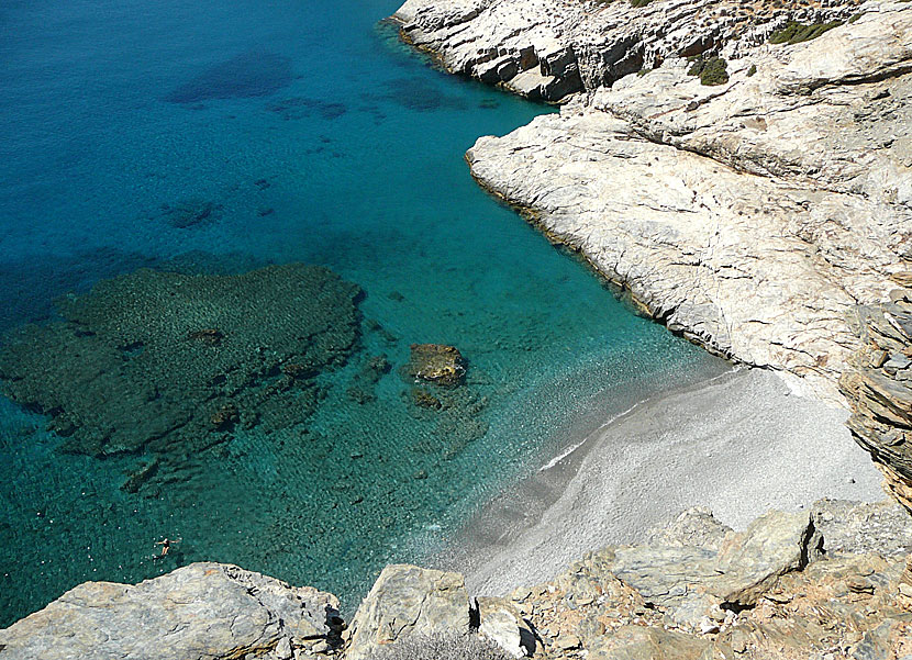 Mouros beach på Amorgos.