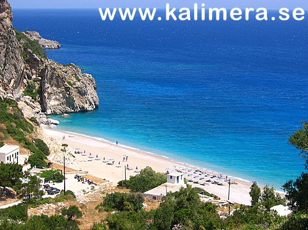 Kyra Panagia beach p&aring; Karpathos.