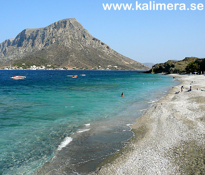 Myrties beach p&aring; Kalymnos.