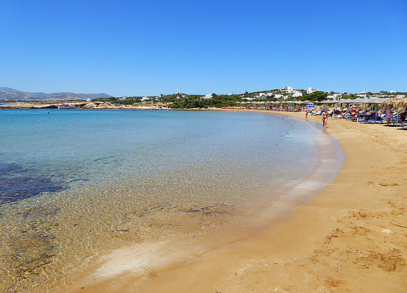 Santa Maria beach på Paros.