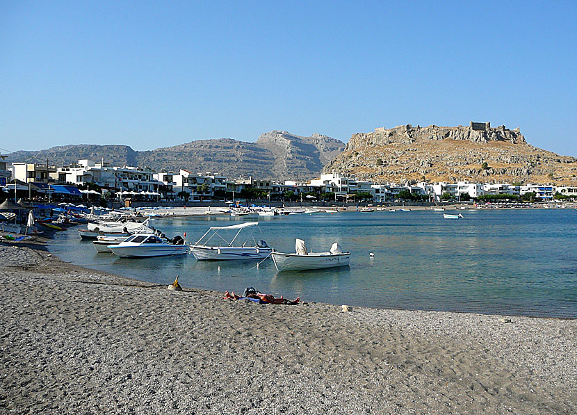 Charaki beach på Rhodos