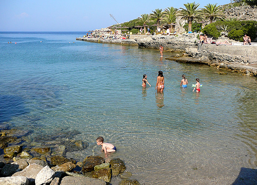 Kalithea beach på Rhodos