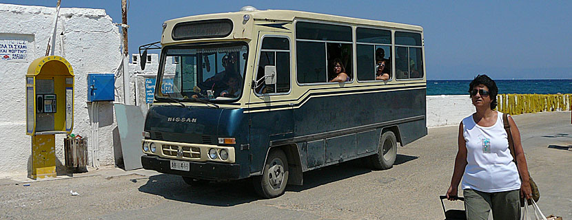 Bussen som går mellan Megalochori och Skala på Agistri. 
