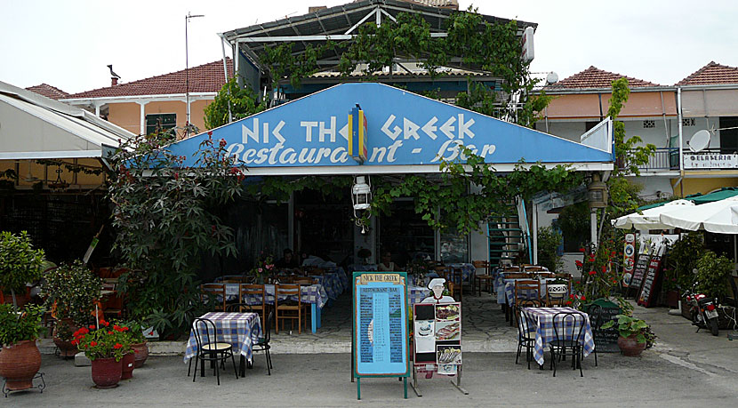 Taverna Nick the Greek. Nidri, Lefkas.