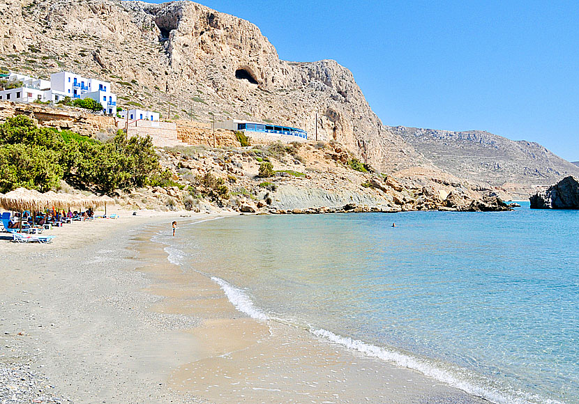 Finiki beach på Karpathos i Grekland.