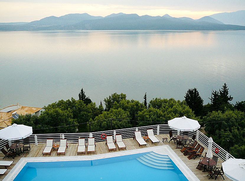 Hotel Adriatica i Nikiana på Lefkas.
