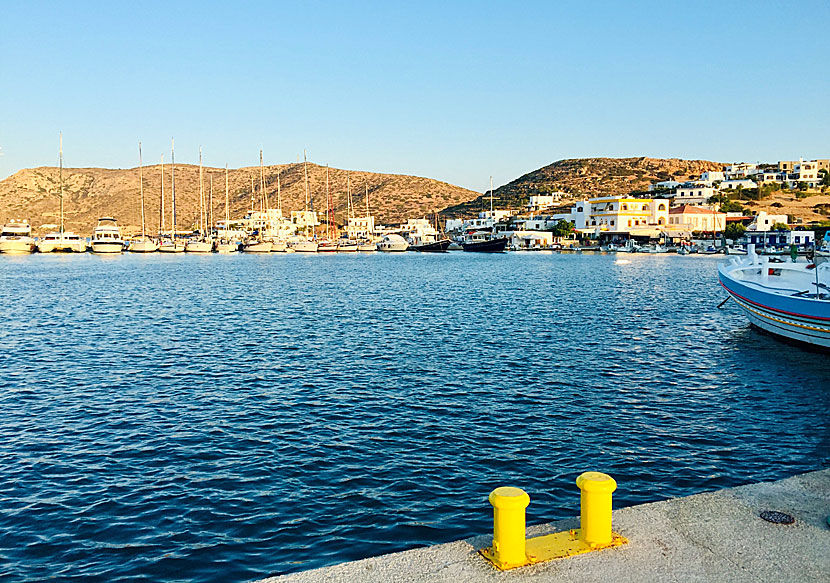Marinan i Lipsi by är en populär natthamn för seglare. 