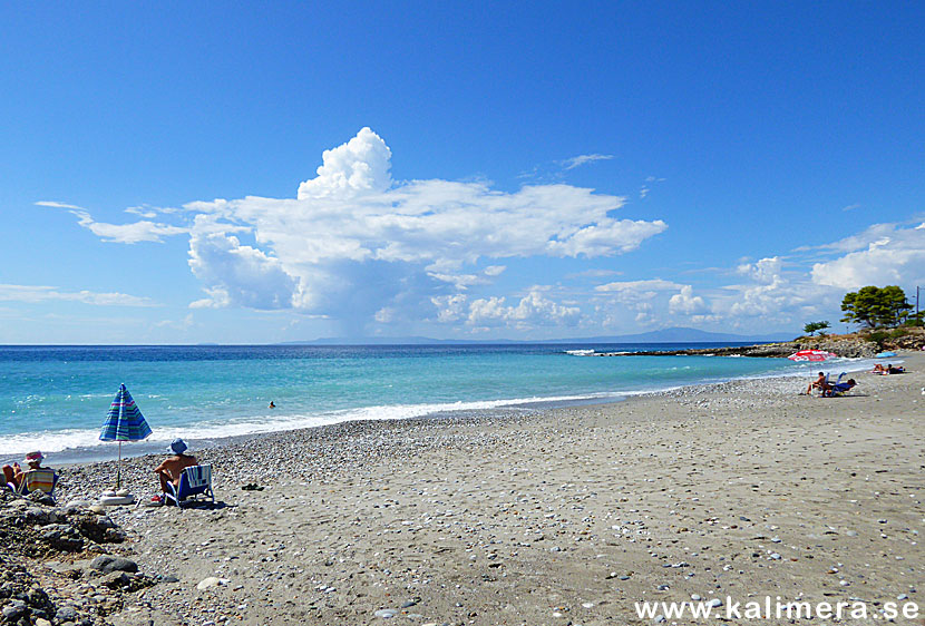 Pantazi beach söder om Agios Nikolaos på södra Peloponnesos.