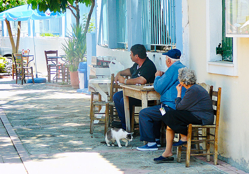 Byn Drakei på västra Samos i Grekland.