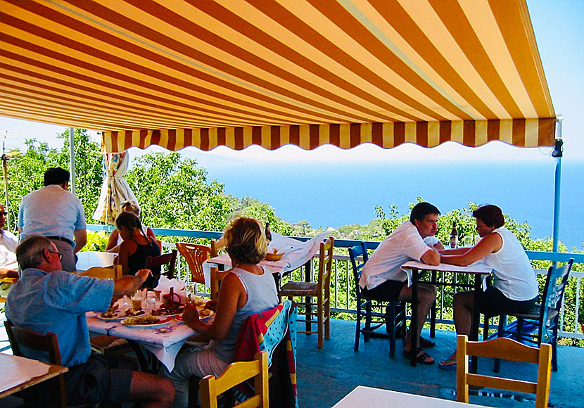 Kostas Taverna i Drakei på västra Samos i Grekland.