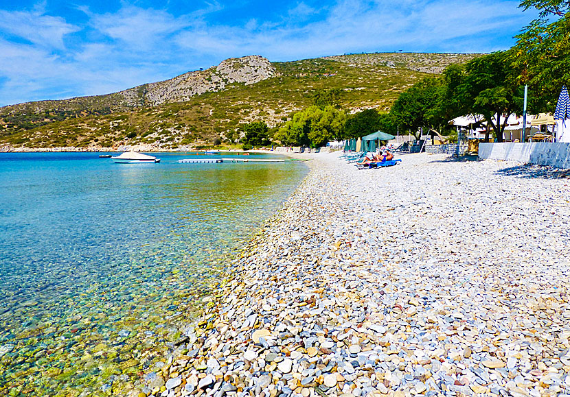 Klima beach som ligger nära Posidonio på östra Samos.