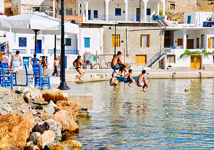 Resa med barn till Faros på Sifnos i Grekland.