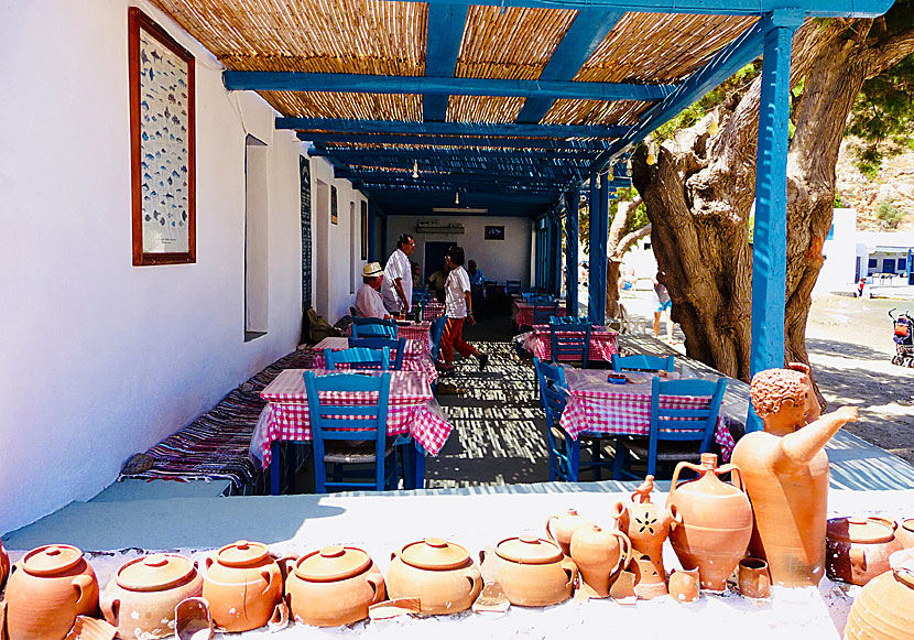 Taverna med keramik i Heronissos.