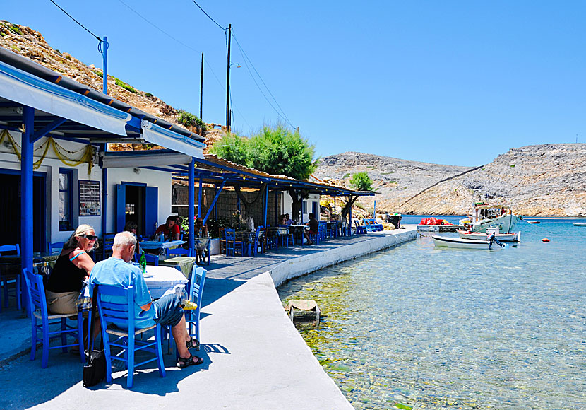 Cheronissos Fish Tavern i Heronissos på Sifnos i Kykladerna.