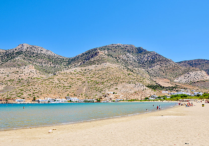 Stranden i Kamares på Sifnos,