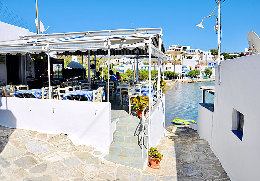 Bra tavernor och restauranger i Faros på Sifnos.