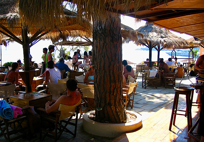 Vromolimnos beach bar på Skiathos.