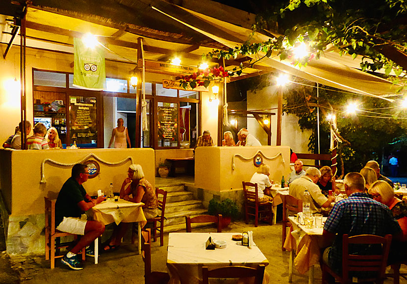 Restaurant Mediterranean Delights i Livadia på Tilos.