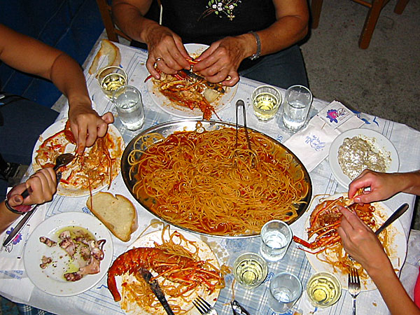 Spagetti lobster