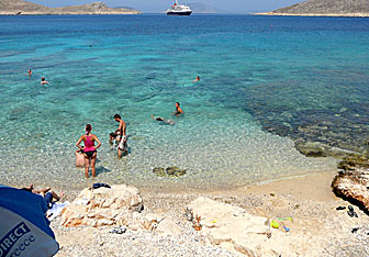 Ftenagia beach p&aring; Chalki.