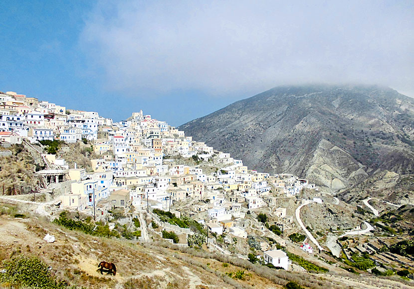 Den unika byn Olympos får man inte missa när man är på Karpathos i Dodekaneserna.