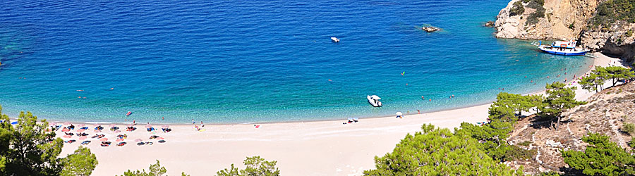 Apela beach p&aring; Karpathos.