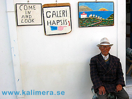 Mr. Hapsis i byn Othos p&aring; Karpathos.