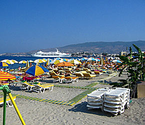 Lambi beach Kosin kaupungissa.