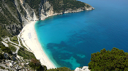 Myrtos beach.