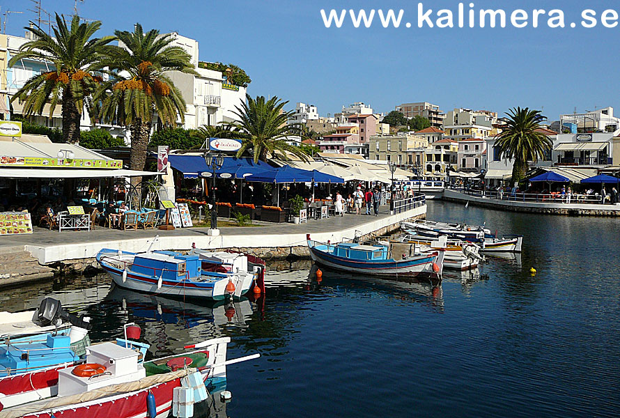 Agios Nikolaos p&aring; Kreta.