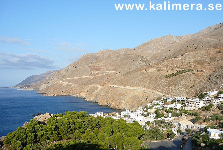 Chora Sfakion p&aring; Kreta.