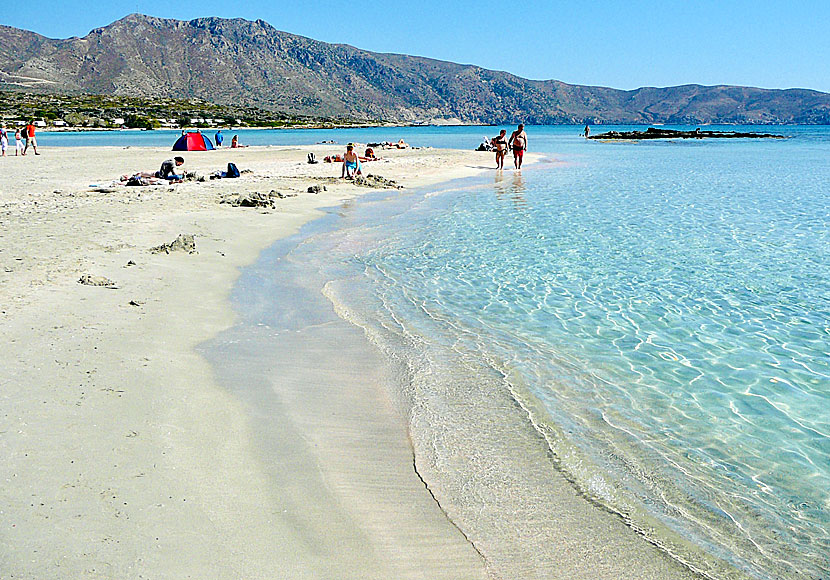 Elafonissi beach. Kreeta. Kreikka.