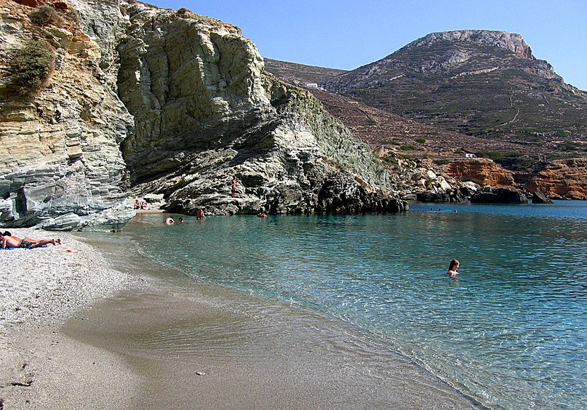 Angali beach . Folegandros.