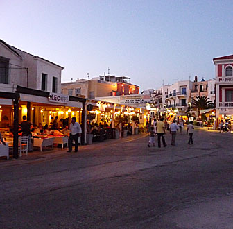 Tinos stad.