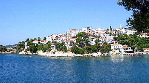 Skiathos stad.